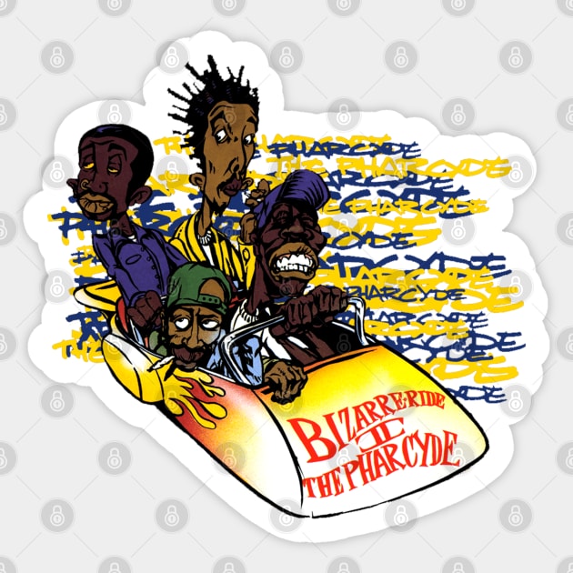 Bizarre Ryde 2 The Pharcyde Sticker by StrictlyDesigns